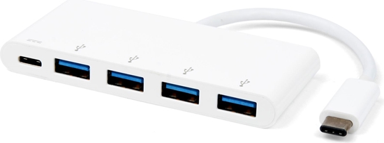 Изображение HUB USB eStuff 1x USB-C  + 4x USB-A 3.0 (ES623007WH)