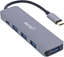 Attēls no HUB USB InLine InLine® USB 3.2 Type-C Multi Hub (4x USB-A 5Gb/s + USB Type-C (Data/PD 87W), OTG, aluminum housing