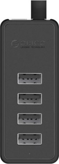 Picture of Orico Orico W5P-100 USB to 4x USB 2.0 Hub Adapter (black)