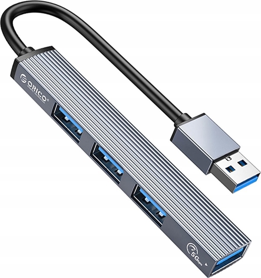 Picture of HUB USB Orico Orico Hub USB 5Gbps 1*USB-A 3.1, 3*USB-A 2.0, aluminiowy