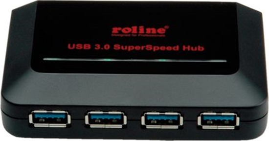 Picture of Roline USB 3.2 Gen 1 Hub, 4 Ports, with Power Supply