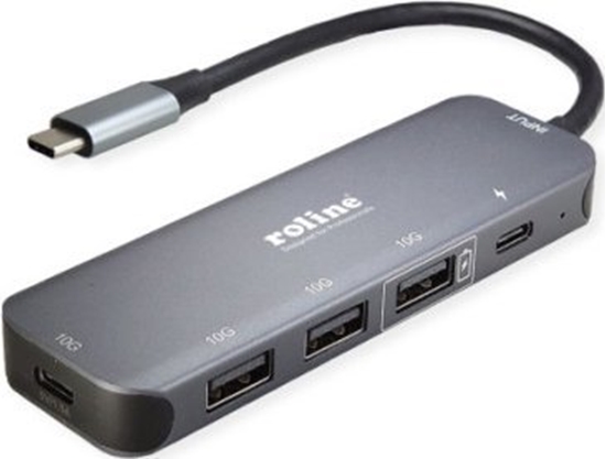 Picture of Roline USB 3.2 Gen 2 Hub, 5 Ports, Type C connection cable