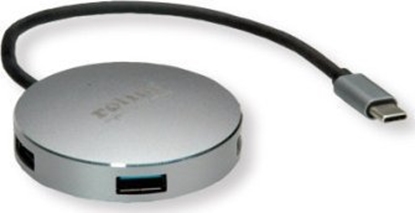 Attēls no Roline USB 3.2 Gen 1 Hub, 4 Ports, Type C connection cable