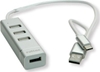 Picture of USB2.0 TypeA 4portu HUB, Type A+C, Roline