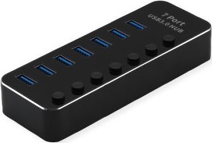 Attēls no Roline USB 3.2 Gen 1 Hub, 7 Ports, switchable