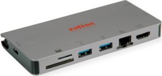 Изображение USB TypeC dokstacija HDMI/VGA+2xUSB3.0+GbE+CR+PD