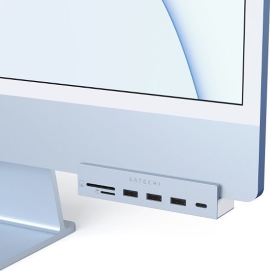 Picture of HUB USB Satechi SATECHI USB-C Clamp Hub Blue | iMac 24"