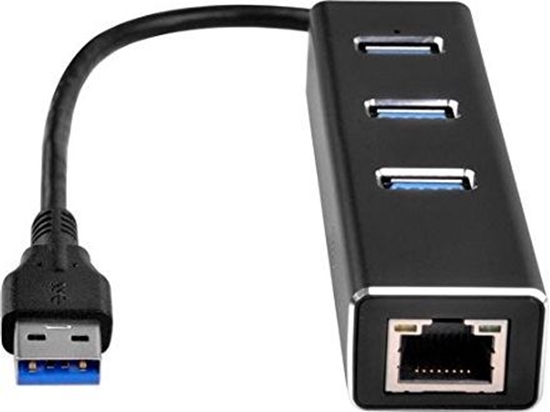 Picture of HUB USB SilverStone 1x RJ-45  + 3x USB-A 3.0 (SST-EP04)