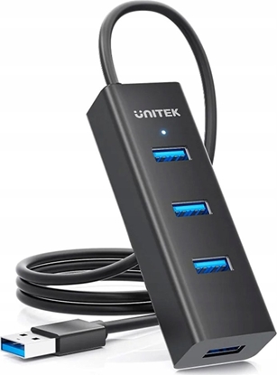 Attēls no HUB USB Unitek Y-3089V01 4x USB-A 3.1 Gen1 (Y-3089V01)