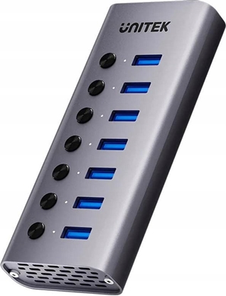 Attēls no HUB USB Unitek H1314A 1x USB-C  + 7x USB-A 3.0 (H1314A01-EU)