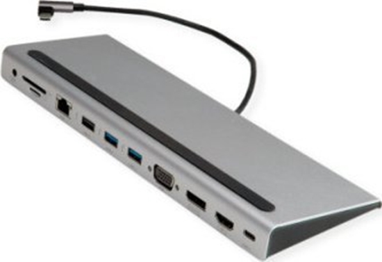 Picture of Dokstacija TypeC > HDMI / DP, VGA, 2xUSB3.2, 1xUSB2.0, 1xGbit RJ45, 1x3.5mm,