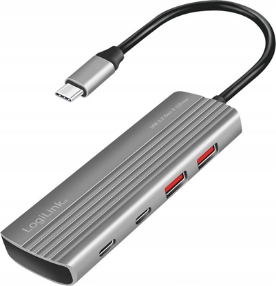 Picture of Logilink Ultra-Slim USB 3.2 Gen2 Hub, 2x USB-A, 2x USB-C, PD
