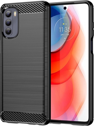 Attēls no Hurtel Carbon Case elastyczne etui pokrowiec Motorola Moto G Stylus 2022 czarny