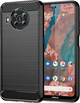 Attēls no Hurtel Carbon Case elastyczne etui pokrowiec Nokia X100 czarny
