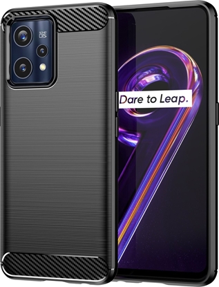 Attēls no Hurtel Carbon Case elastyczne etui pokrowiec Realme 9 Pro + (9 Pro Plus) czarny