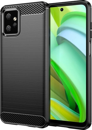 Attēls no Hurtel Carbon Case etui do Motorola Moto G Power 2023 elastyczny silikonowy karbonowy pokrowiec czarne