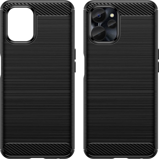 Picture of Hurtel Carbon Case etui do Realme 10 5G / Realme 9i 5G elastyczny silikonowy karbonowy pokrowiec czarne