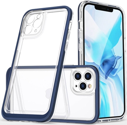 Attēls no Hurtel Clear 3in1 etui do iPhone 11 Pro Max elowy pokrowiec z ramk niebieski
