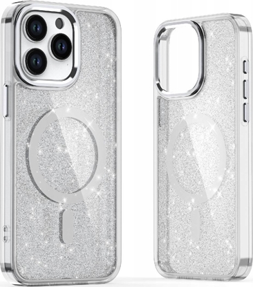 Attēls no Hurtel Etui Glitter Case MagSafe na iPhone 16 Pro Max - biae z brokatem
