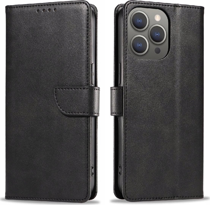 Attēls no Hurtel Etui Leather Book Case na iPhone 16 Pro Max - czarne