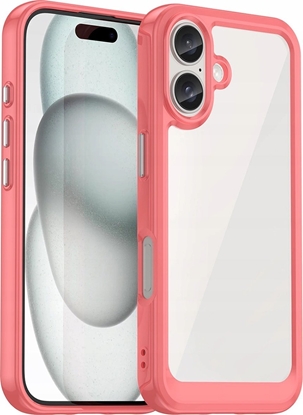 Attēls no Hurtel Etui Outer Space Case z elow ramk do iPhone 16 - czerwone