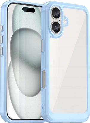 Attēls no Hurtel Etui Outer Space Case z elow ramk do iPhone 16 - niebieskie