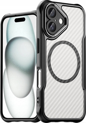 Attēls no Hurtel Etui silikonowe Leading Series MagSafe do iPhone 16 - czarne