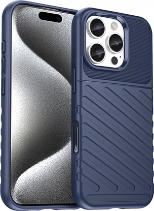 Attēls no Hurtel Etui silikonowe Thunder Case do iPhone 16 Pro - niebieskie