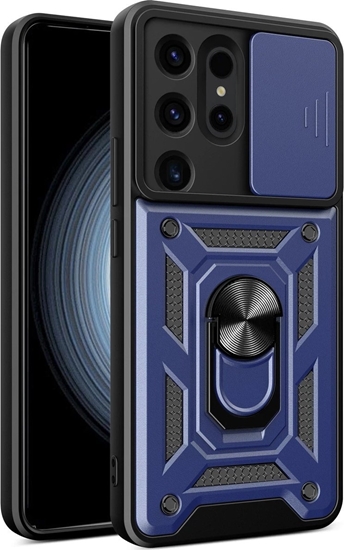 Picture of Hurtel Etui z oson na aparat do Samsung Galaxy S24 Ultra Hybrid Armor Camshield niebieskie HURTEL