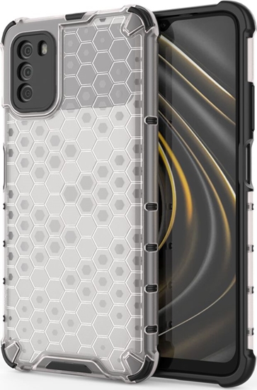 Picture of Hurtel Honeycomb etui pancerny pokrowiec z elow ramk Xiaomi Poco M3 / Xiaomi Redmi 9T przezroczysty
