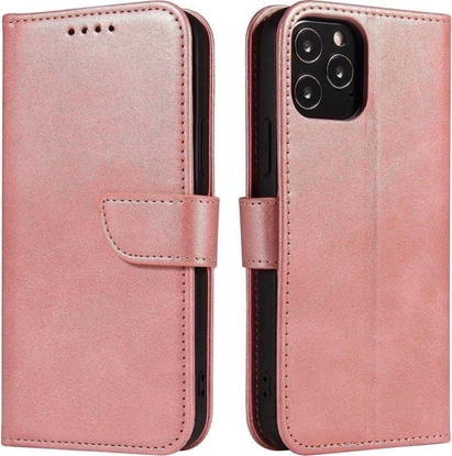 Attēls no Hurtel Magnet Case elegancki futera etui pokrowiec z klapk i funkcj podstawki Samsung Galaxy A03s (166,5) róowy