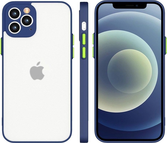 Picture of Hurtel Milky Case silikonowe elastyczne póprzezroczyste etui do Samsung Galaxy A22 4G granatowy