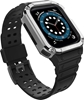 Picture of Hurtel Protect Strap Band for Apple Watch 38/40/41mm Armored Case Strap - Black, Silver