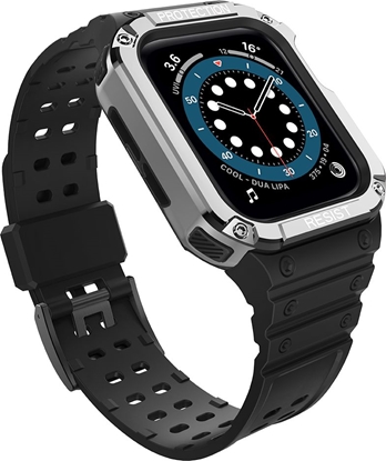 Picture of Hurtel Protect Strap Band for Apple Watch 38/40/41mm Armored Case Strap - Black, Silver