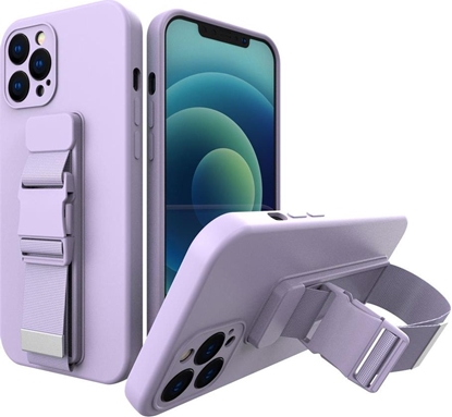 Attēls no Hurtel Rope case elowe etui ze smycz acuszkiem torebka smycz iPhone 11 Pro fioletowy