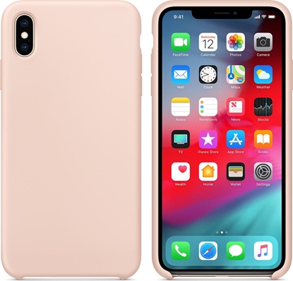 Attēls no Hurtel Silicone Case elastyczne silikonowe etui pokrowiec iPhone XS Max róowy