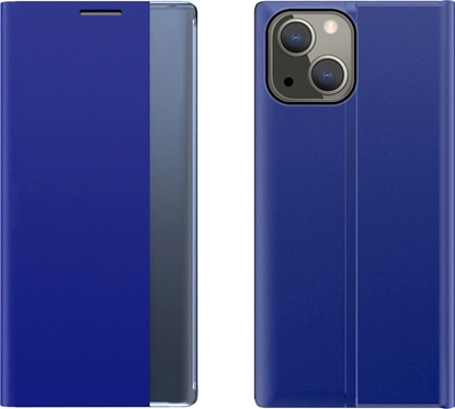 Attēls no Hurtel Sleep Case pokrowiec etui z klapk typu Smart Cover iPhone 13 niebieski
