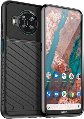 Attēls no Hurtel Thunder Case elastyczne pancerne etui pokrowiec Nokia X100 czarny