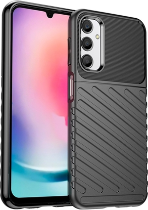 Attēls no Hurtel Thunder Case etui do Samsung Galaxy A24 4G silikonowy pancerny pokrowiec czarne