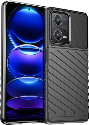 Attēls no Hurtel Thunder Case etui do Xiaomi Redmi Note 12 Pro+ silikonowy pancerny pokrowiec czarne