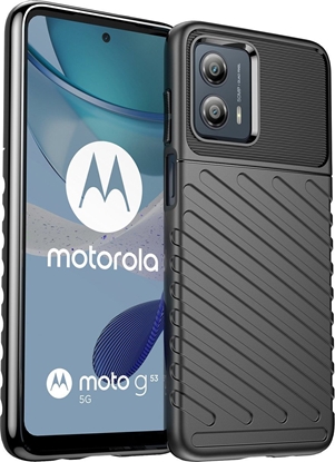 Attēls no Hurtel Thunder Case etui Motorola Moto G53 silikonowy pancerny pokrowiec czarne