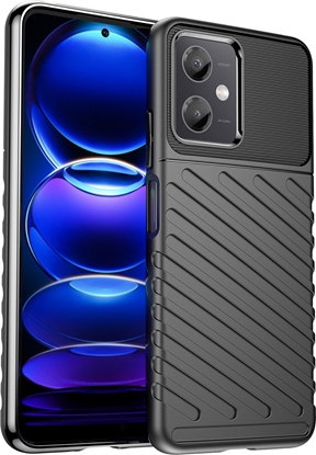 Attēls no Hurtel Thunder Case etui Xiaomi Poco X5 5G / Redmi Note 12 5G silikonowy pancerny pokrowiec czarne