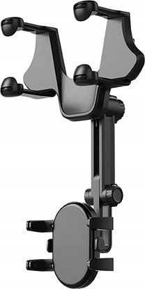 Изображение Hurtel Uchwyt na telefon do samochodu na lusterko wsteczne - czarny