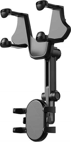 Изображение Hurtel Uchwyt na telefon do samochodu na lusterko wsteczne - czarny