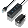 Picture of I/O HUB USB3.0 4PORT CHARGING/W/AC 1.2M HUE-S2BP AXAGON