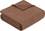 Attēls no Ibena Uni Structure Blanket brown Charlotte GOTS, 140x200cm