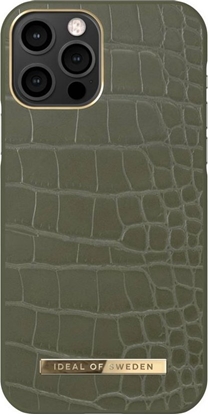 Picture of iDeal Of Sweden IDEAL OF SWEDEN IDACAW21-I2061-327 IPHONE 12/12 PRO CASE KHAKI CROCO