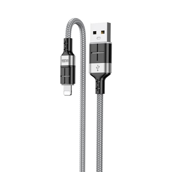 Picture of iKaku KSC-696 Smart Ātrās uzlādes data vads USB uz Lightning 1.2m Grey