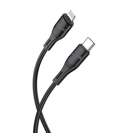 Picture of iKaku KSC-953 PD20W Ātrās uzlādes un data vads Type-C uz Lightning 1m Black