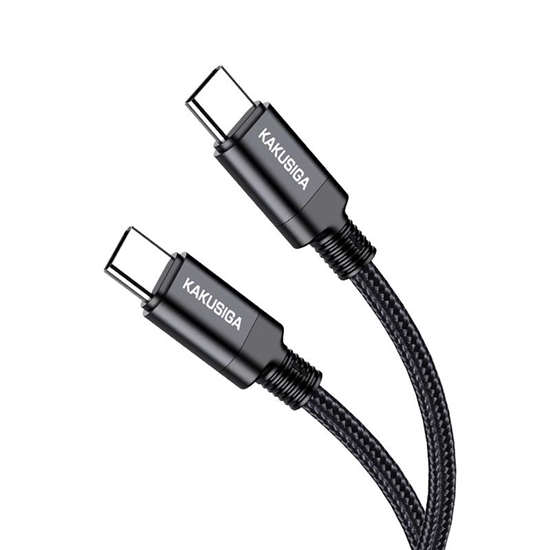 Picture of iKaku KSC-970 PD60W Ātrās uzlādes data vads Type-C uz Type-C 1m Black